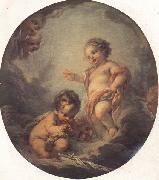 Francois Boucher The Baby Jesus and the Infant St.John oil painting picture wholesale